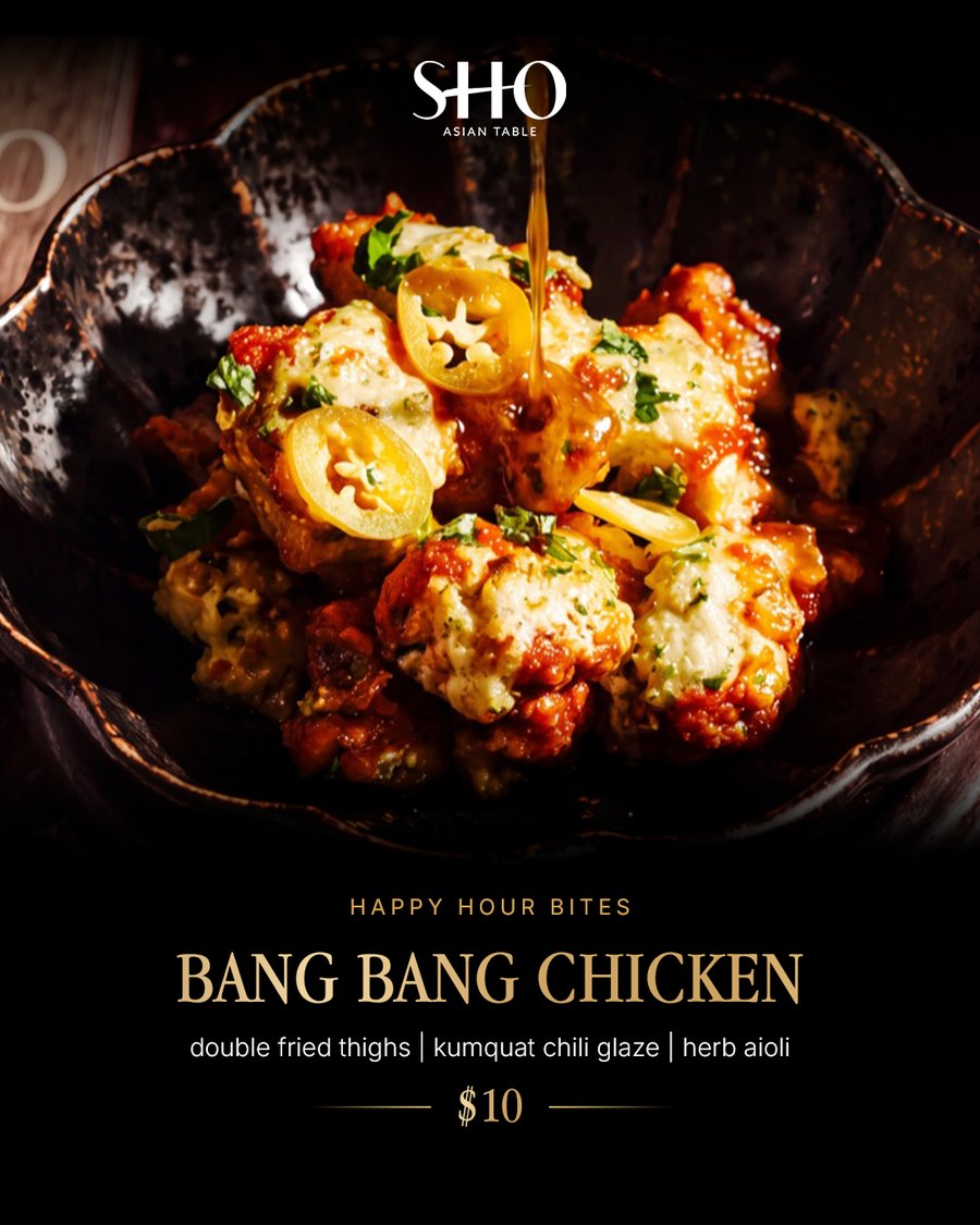 Bang Bang Chicken, a happy hour bite at SHO
