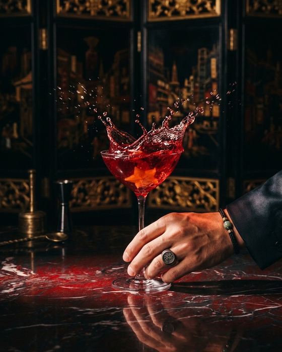 Crafted cocktail at SHO Asian Table
