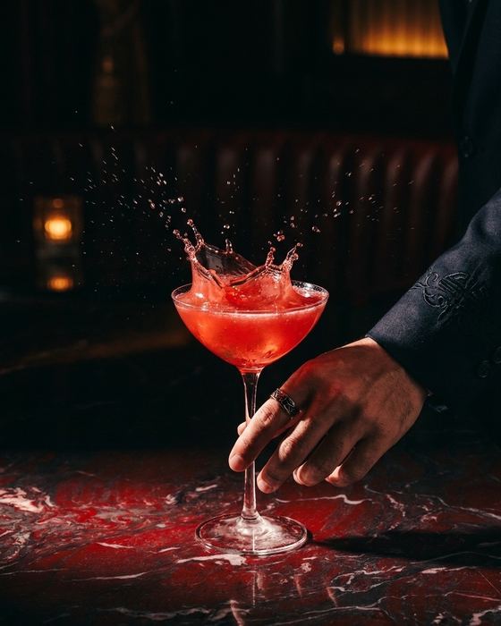 Crafted cocktail at SHO Asian Table