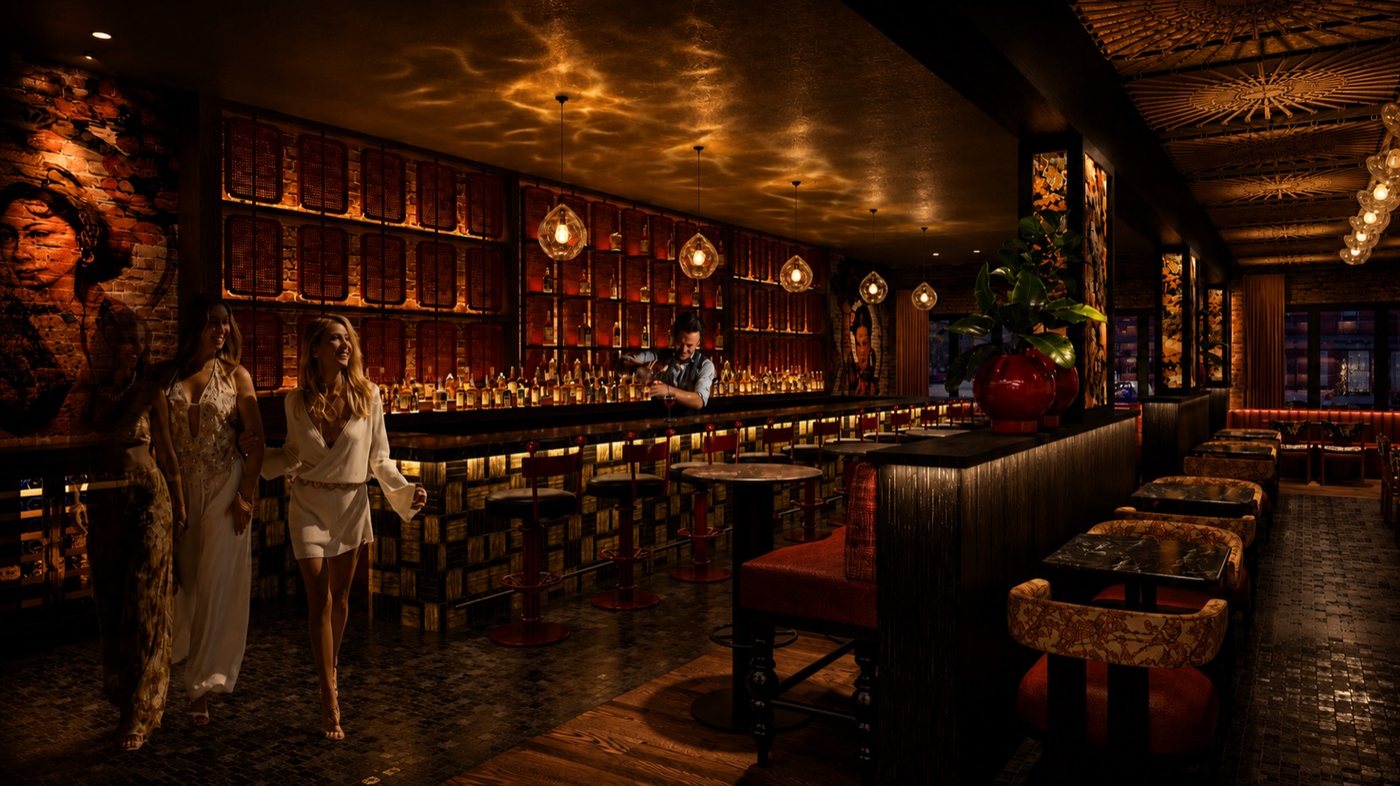 The dining rooms at SHO Asian Table