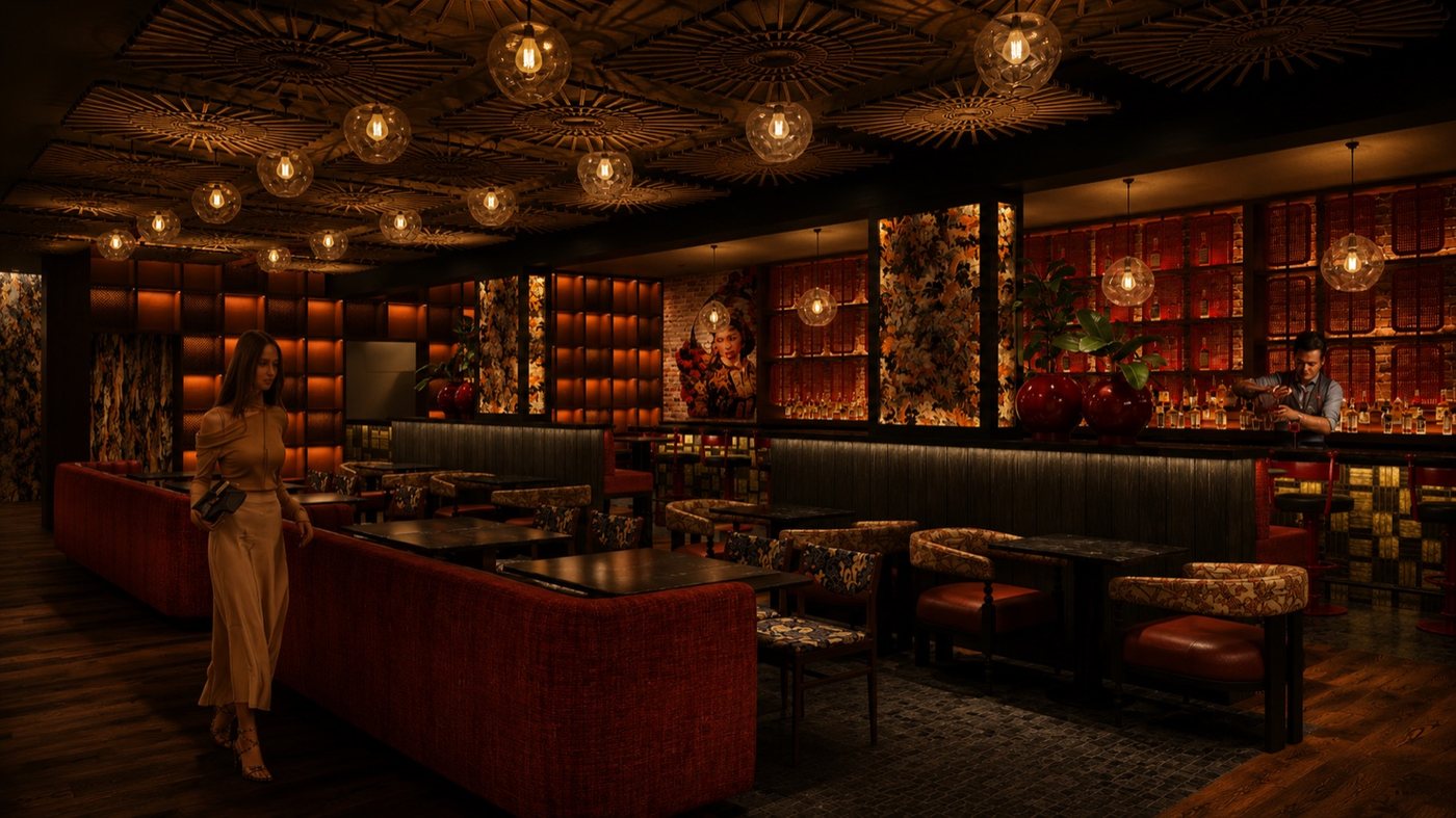 The dining rooms at SHO Asian Table