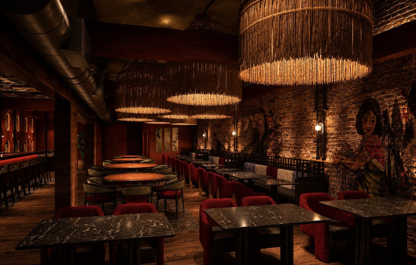 The dining rooms at SHO Asian Table